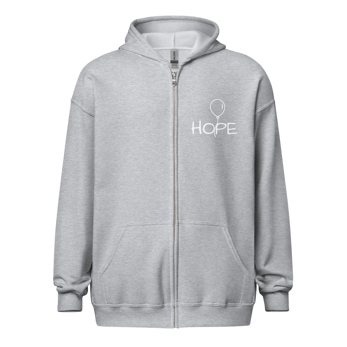 Unisex heavy blend zip Hope hoodie