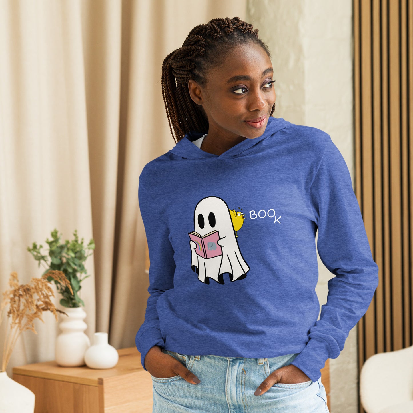 Halloween Special Boo Book Hooded long-sleeve (multi color)