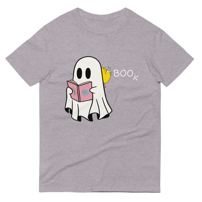 Boo Book Short-Sleeve relaxed fit T-Shirt (medium graphic w/white font)