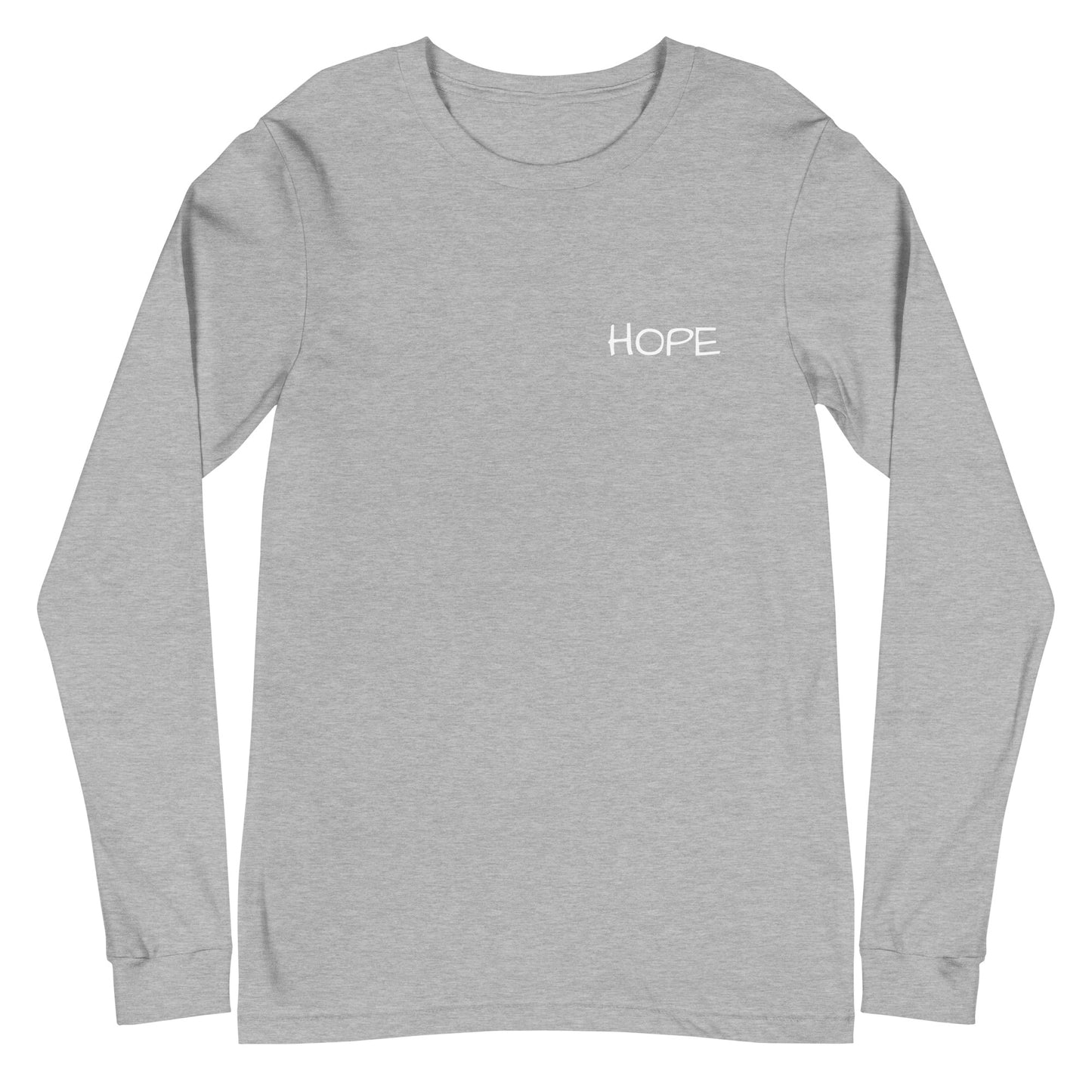 Unisex Long Sleeve Hope Tee (small font)