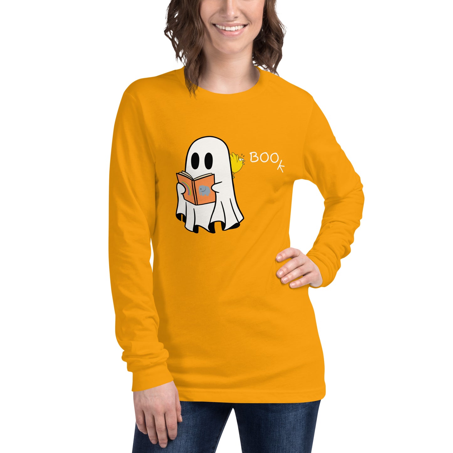 Boo Book Halloween Special Unisex Long Sleeve Tee