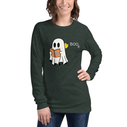 Boo Book Halloween Special Unisex Long Sleeve Tee