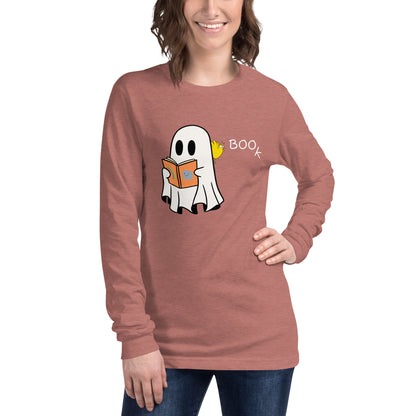 Boo Book Halloween Special Unisex Long Sleeve Tee