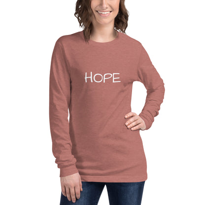 Unisex Long Sleeve Hope Tee (w/out balloon)