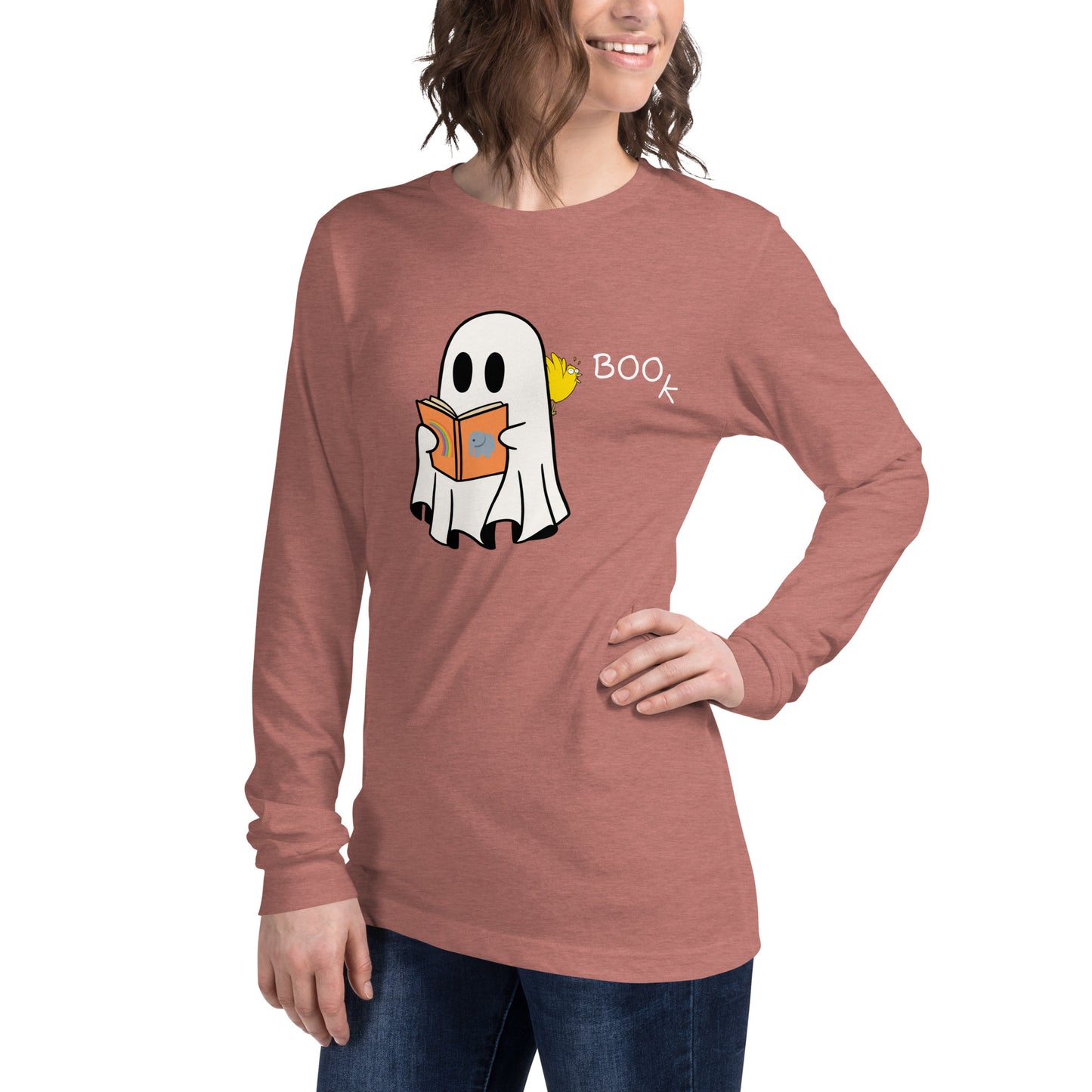 Boo Book Halloween Special Unisex Long Sleeve Tee