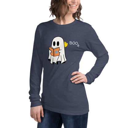 Boo Book Halloween Special Unisex Long Sleeve Tee