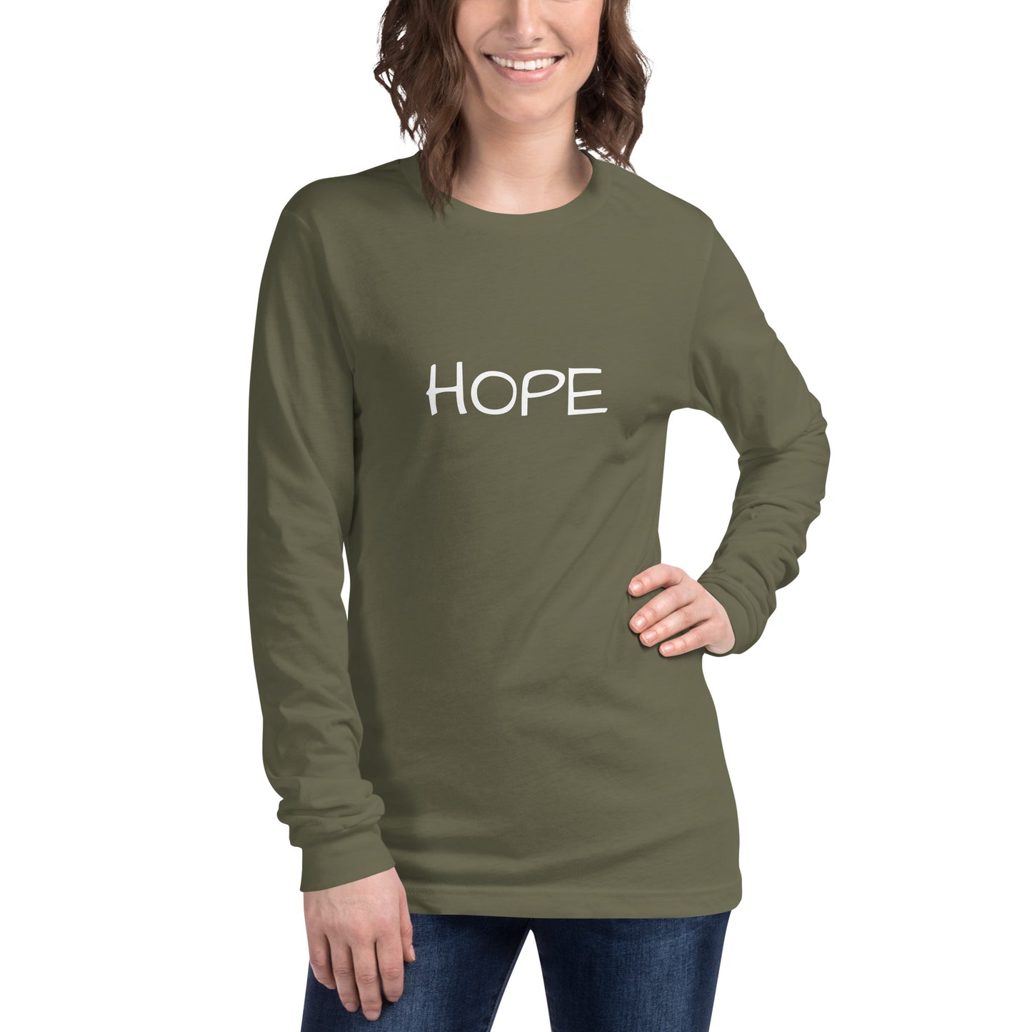 Unisex Long Sleeve Hope Tee (w/out balloon)