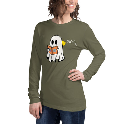 Boo Book Halloween Special Unisex Long Sleeve Tee