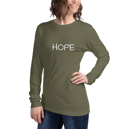 Unisex Long Sleeve Hope Tee (w/out balloon)