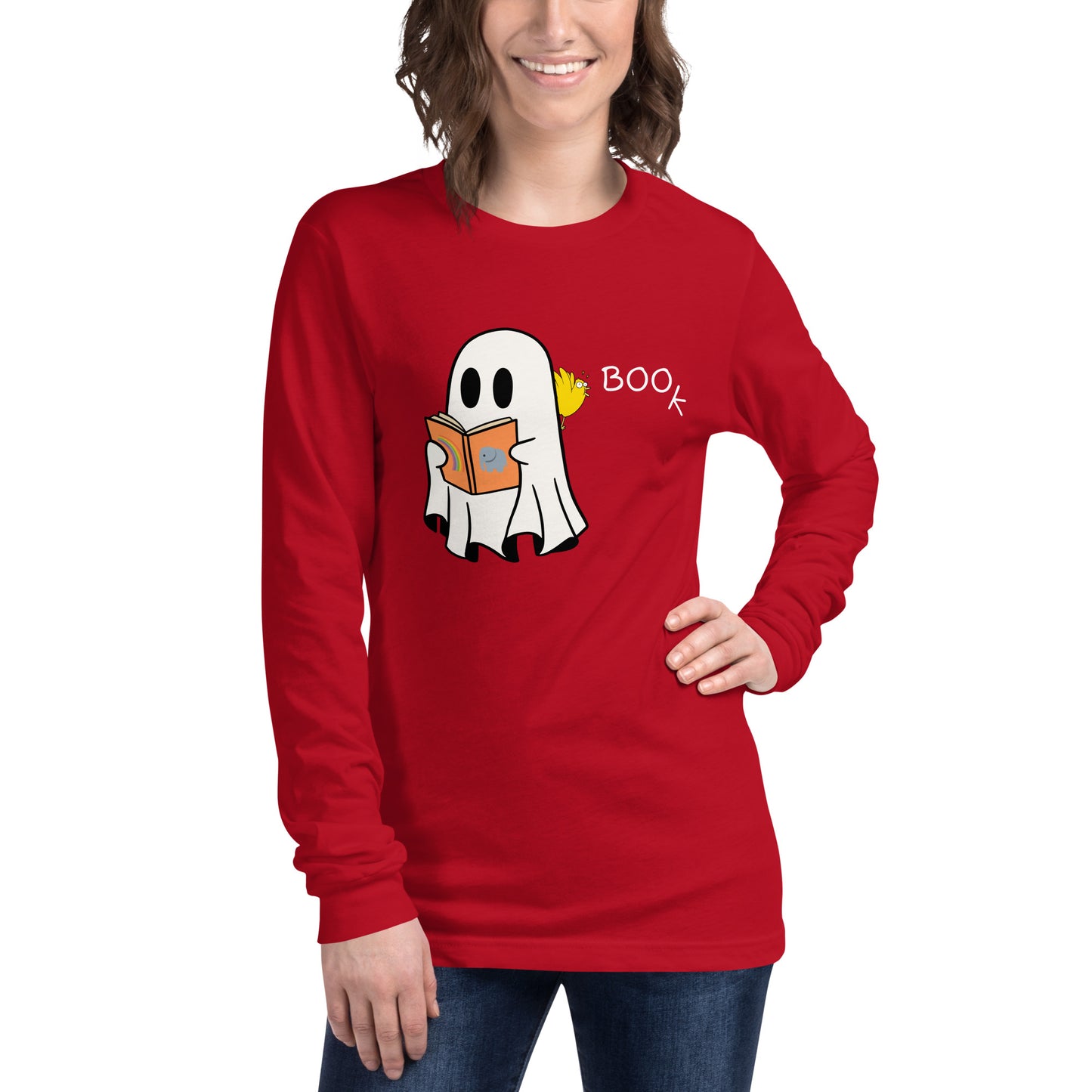 Boo Book Halloween Special Unisex Long Sleeve Tee