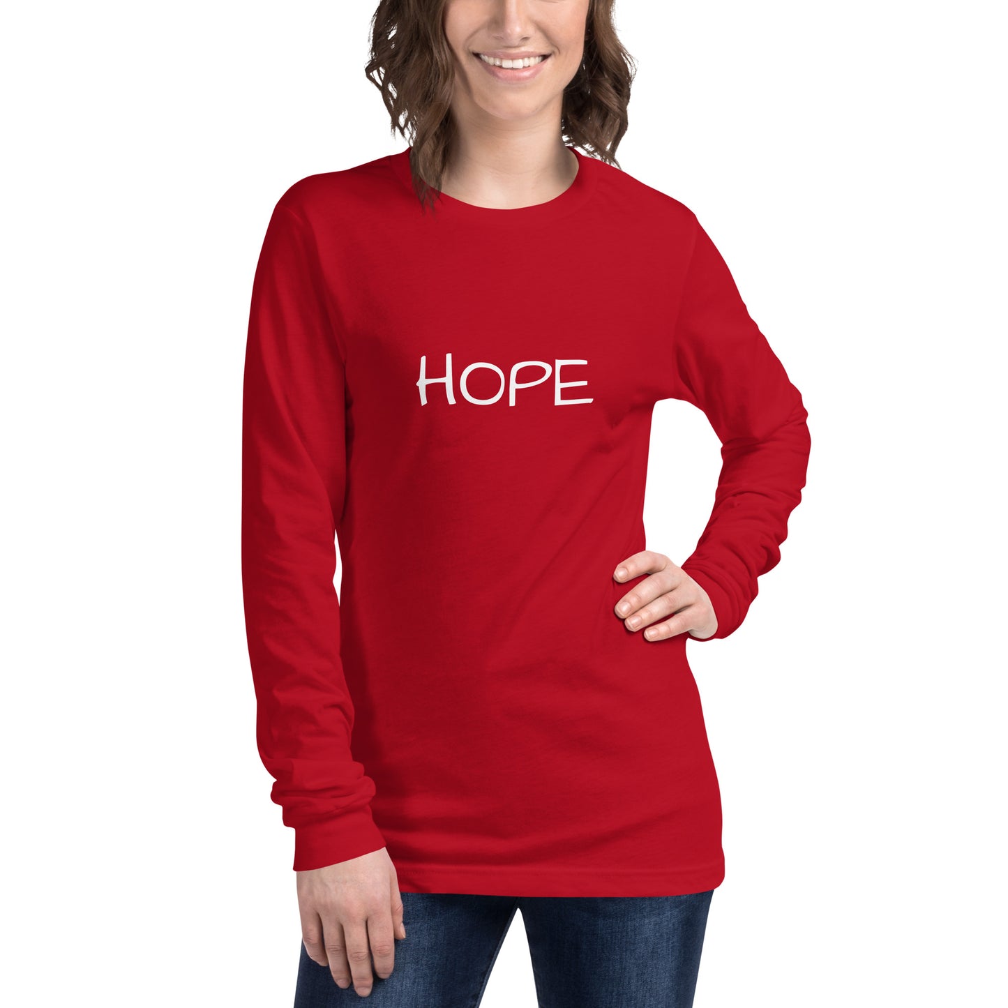 Unisex Long Sleeve Hope Tee (w/out balloon)