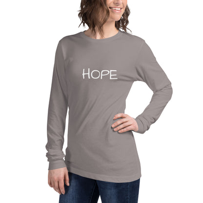 Unisex Long Sleeve Hope Tee (w/out balloon)