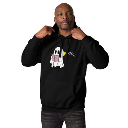 Boo Book Unisex Hoodie (small graphic w/white font)