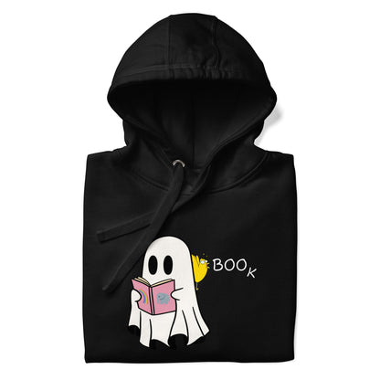 Boo Book Unisex Hoodie (small graphic w/white font)