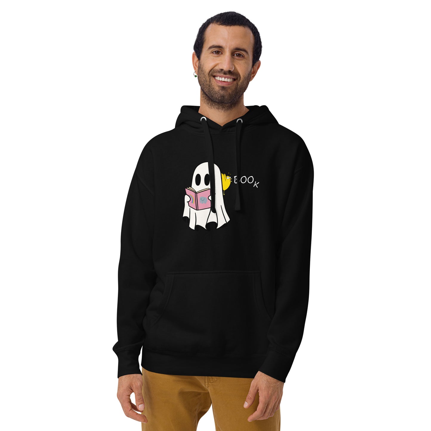 Boo Book Unisex Hoodie (small graphic w/white font)