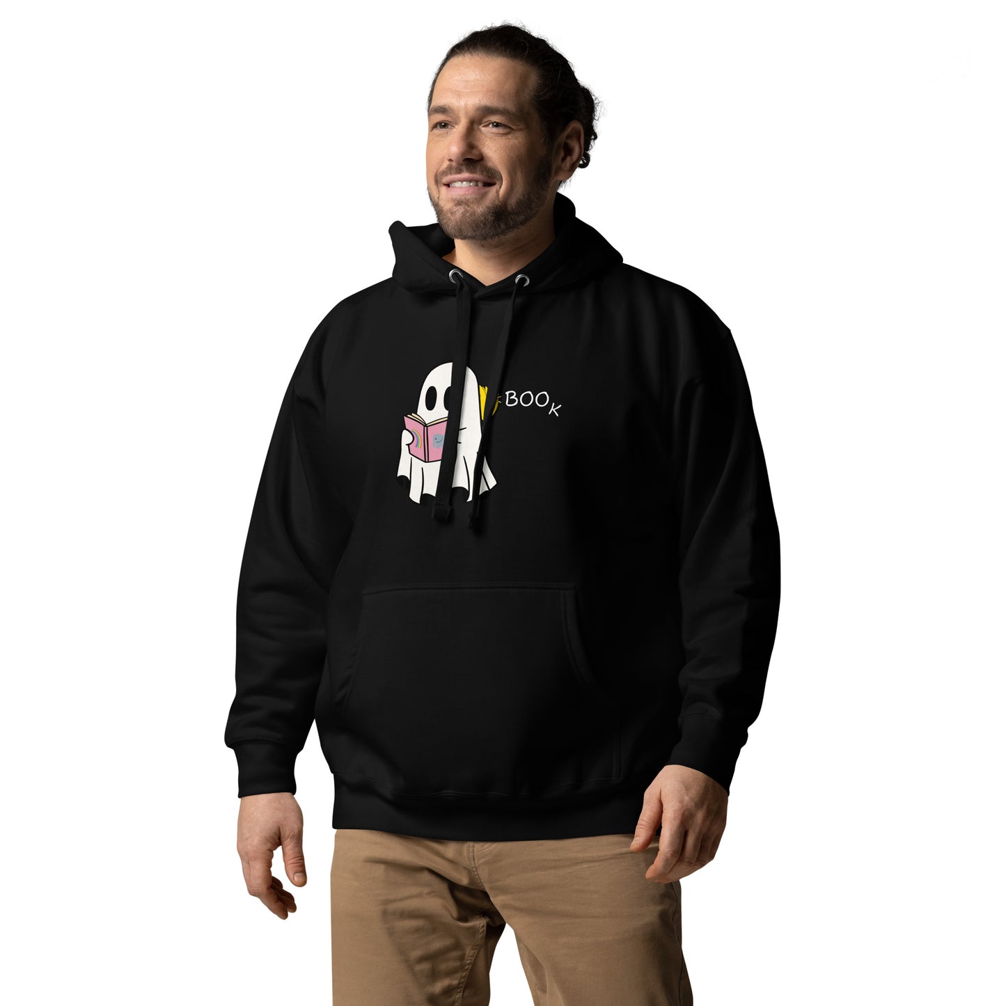 Boo Book Unisex Hoodie (small graphic w/white font)