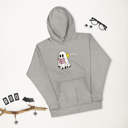 Boo Book Unisex Hoodie (small graphic w/white font)