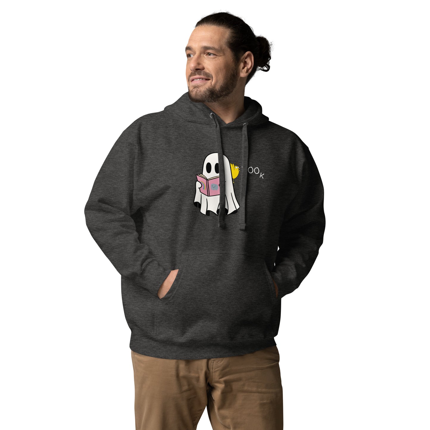 Boo Book Unisex Hoodie (small graphic w/white font)