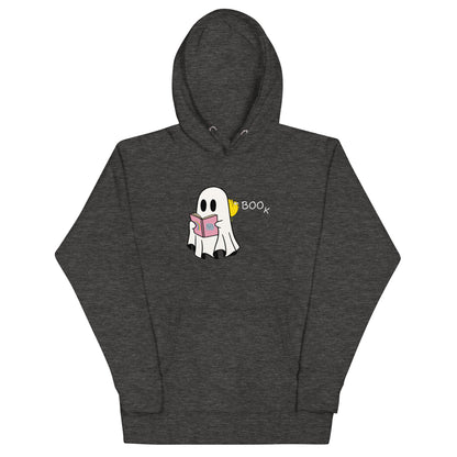 Boo Book Unisex Hoodie (small graphic w/white font)