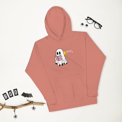 Boo Book Unisex Hoodie (small graphic w/white font)