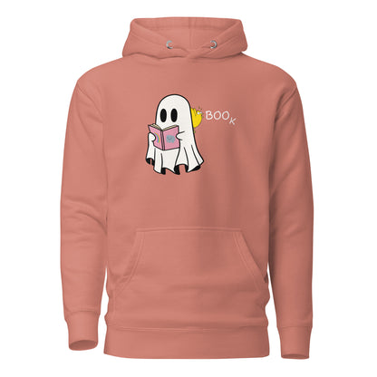 Boo Book Unisex Hoodie (small graphic w/white font)