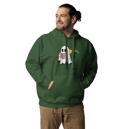 Boo Book Unisex Hoodie (small graphic w/white font)