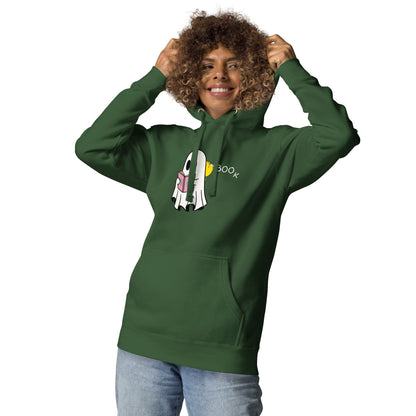 Boo Book Unisex Hoodie (small graphic w/white font)