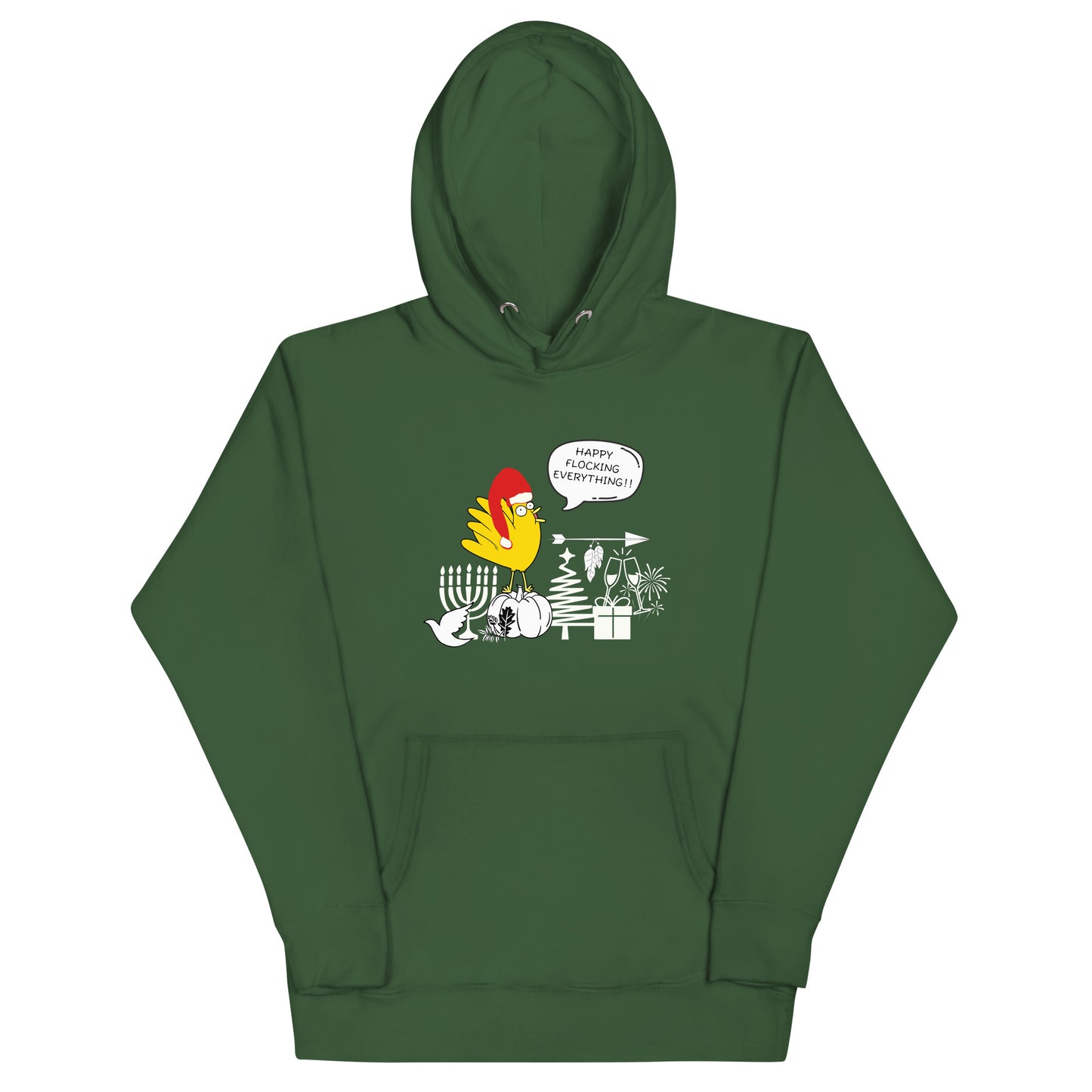 Happy Flocking Everything Unisex Hoodie