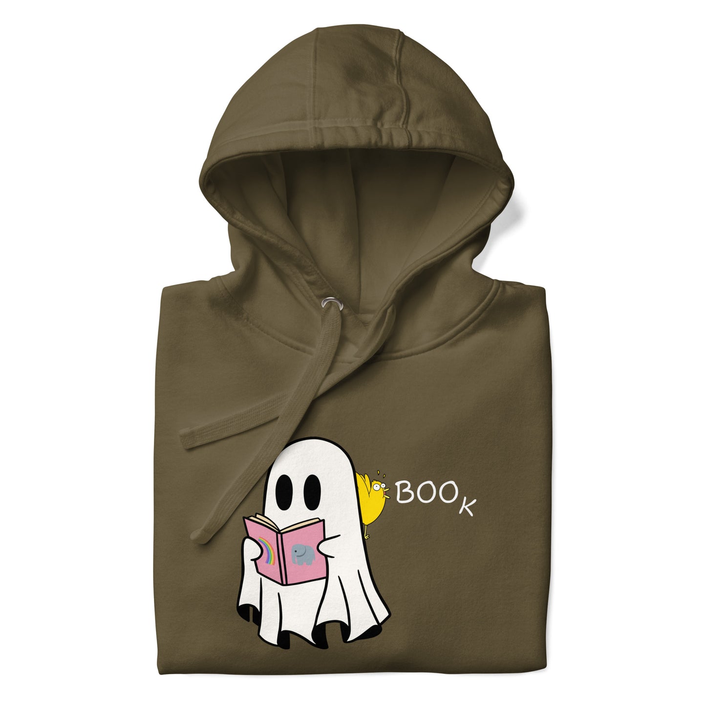 Boo Book Unisex Hoodie (small graphic w/white font)