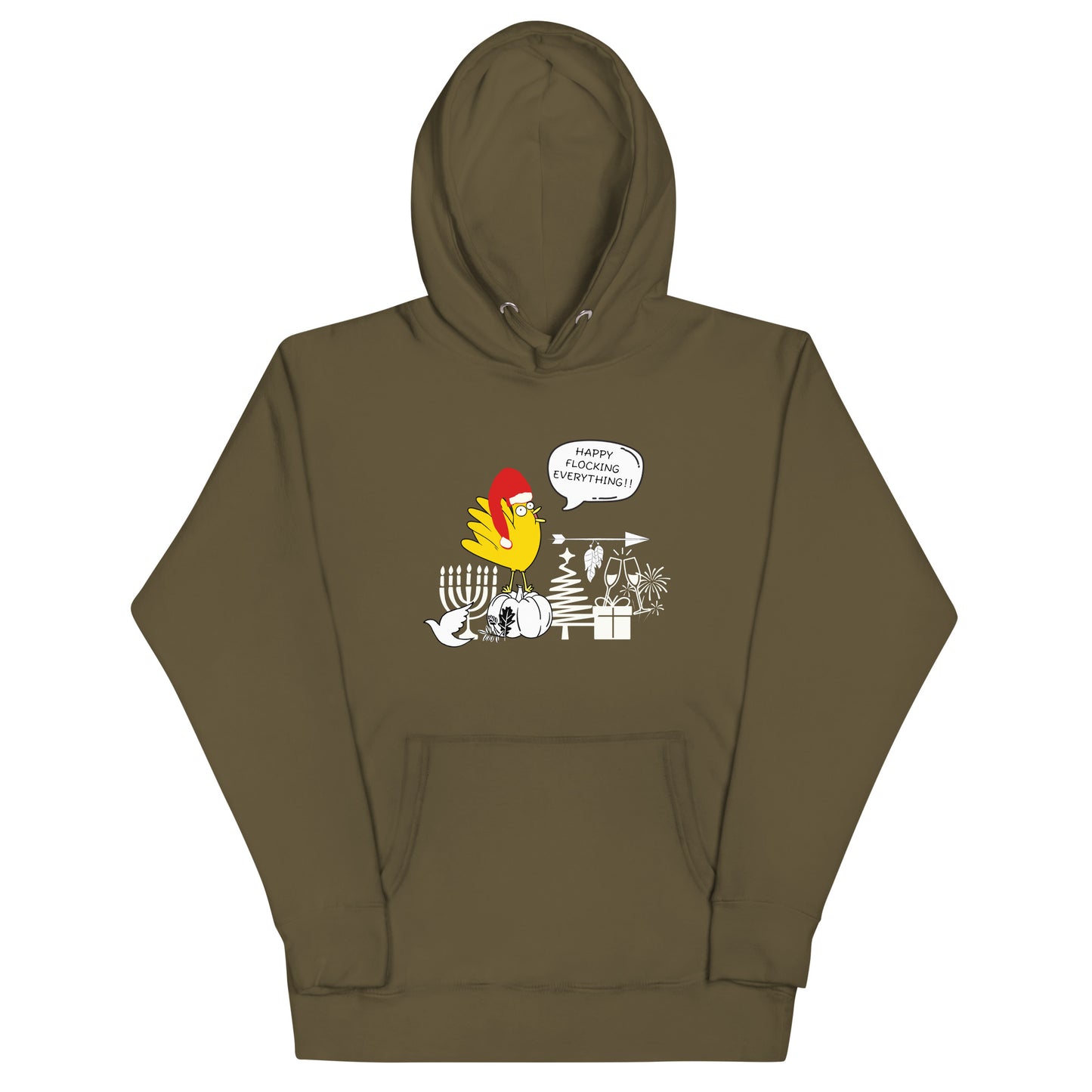 Happy Flocking Everything Unisex Hoodie