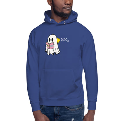 Boo Book Unisex Hoodie (small graphic w/white font)