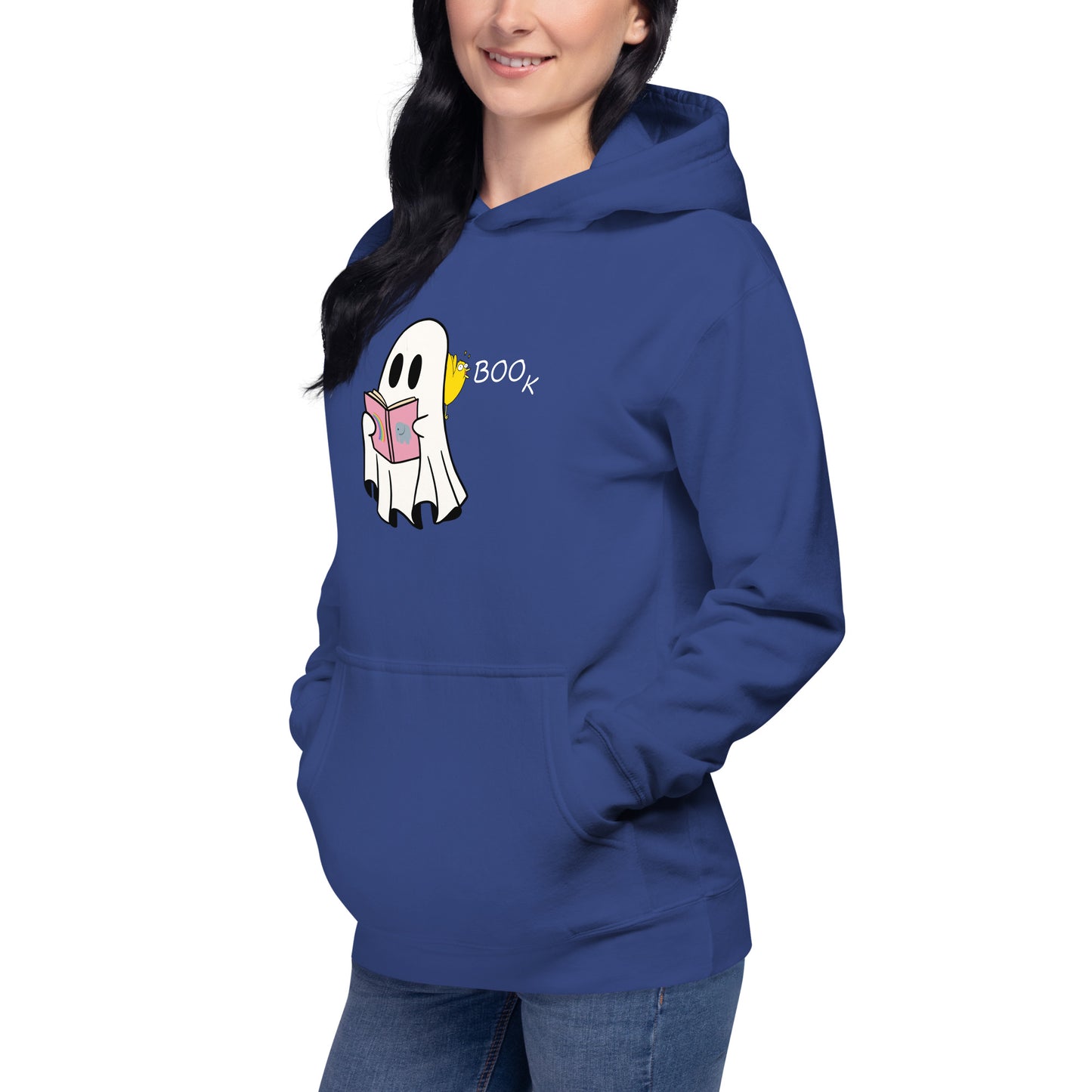 Boo Book Unisex Hoodie (small graphic w/white font)