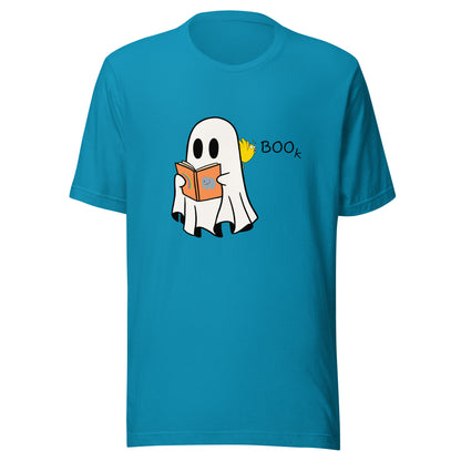 Boo Book Halloween Special Unisex t-shirt (black font)