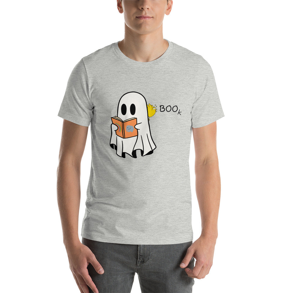 Boo Book Halloween Special Unisex t-shirt (black font)