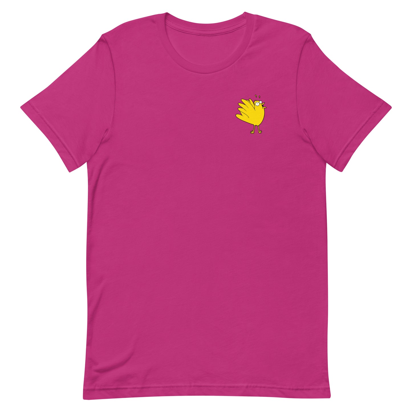 A Flocking Wise Bird Unisex t-shirt (yellow logo)