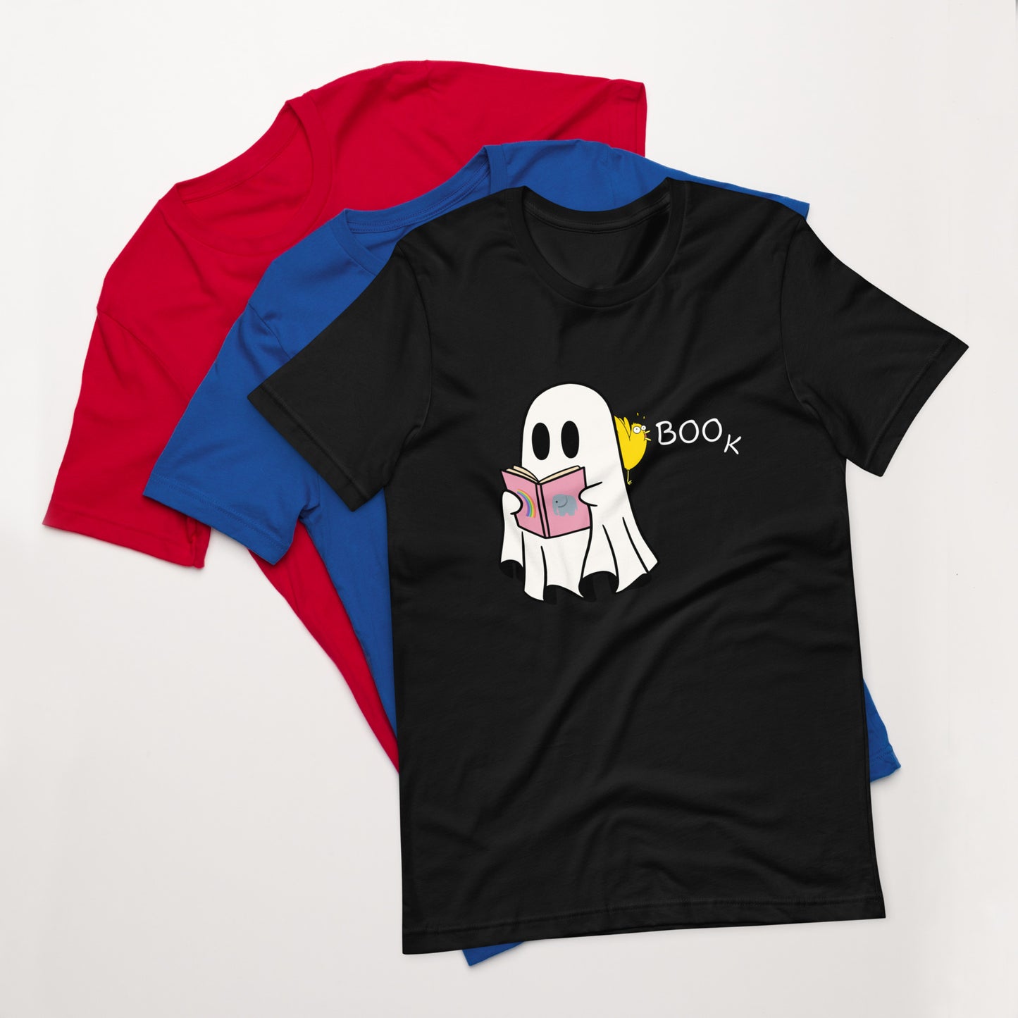 Boo Book Halloween Special Unisex t-shirt (medium/large graphic w/white font)