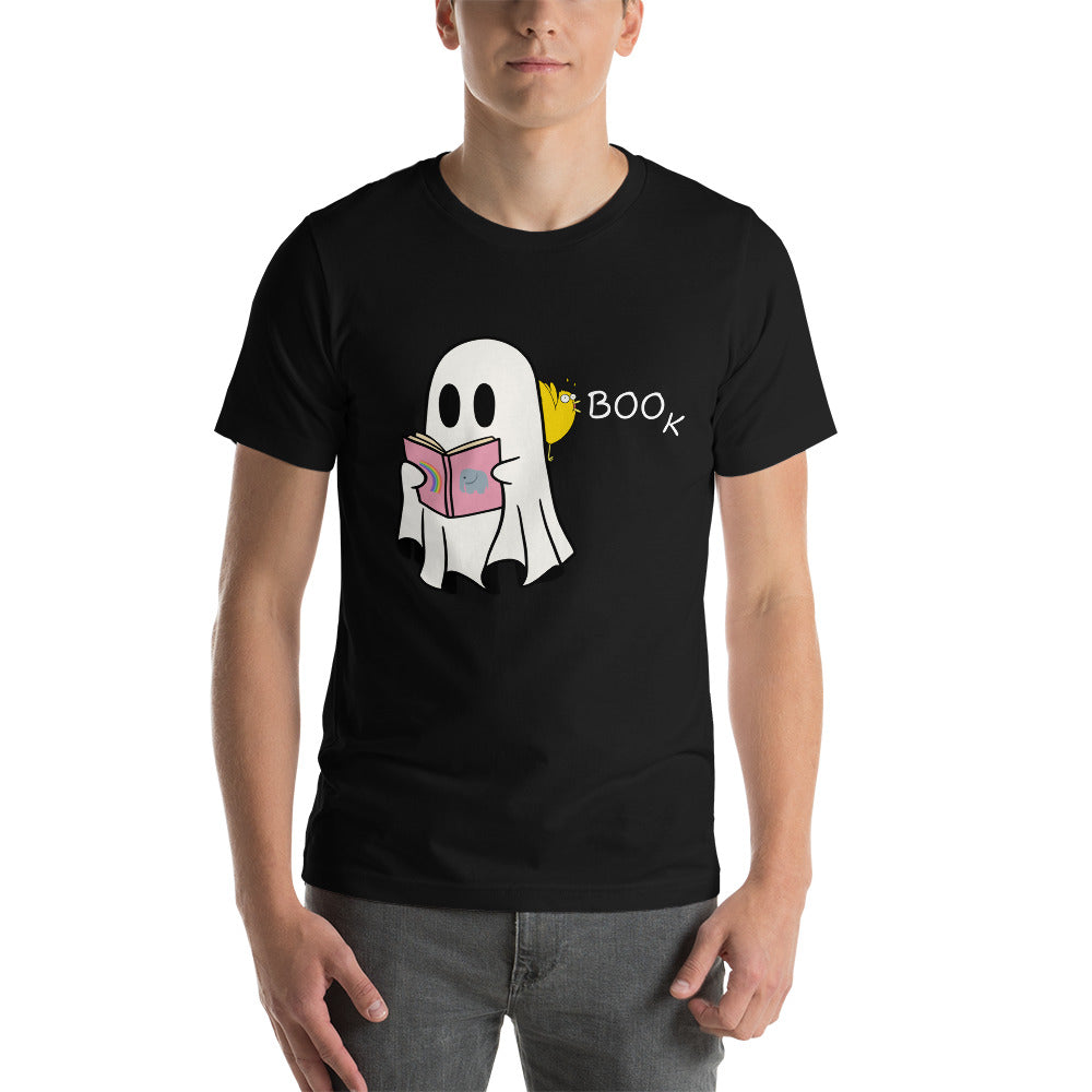 Boo Book Halloween Special Unisex t-shirt (medium/large graphic w/white font)