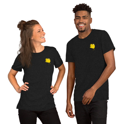 A Flocking Wise Bird Unisex t-shirt (yellow logo)