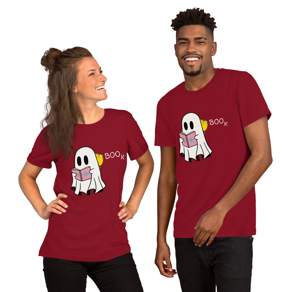 Boo Book Halloween Special Unisex t-shirt (medium/large graphic w/white font)