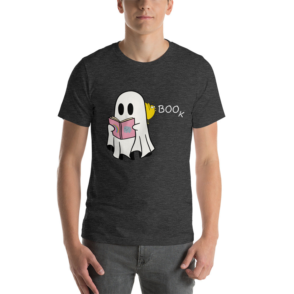 Boo Book Halloween Special Unisex t-shirt (medium/large graphic w/white font)