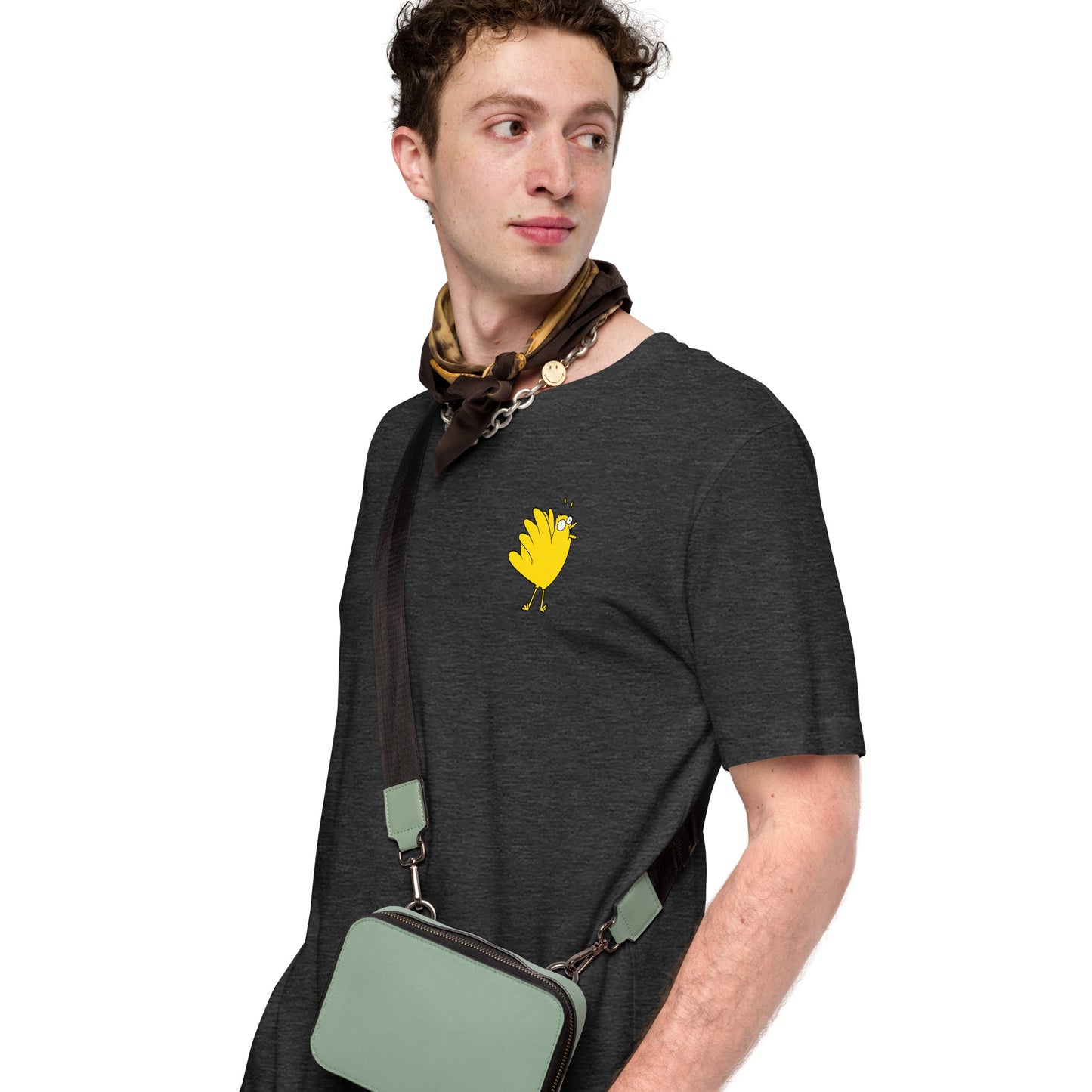 A Flocking Wise Bird Unisex t-shirt (yellow logo)