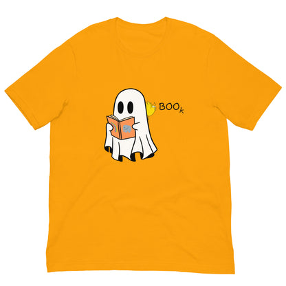 Boo Book Halloween Special Unisex t-shirt (black font)