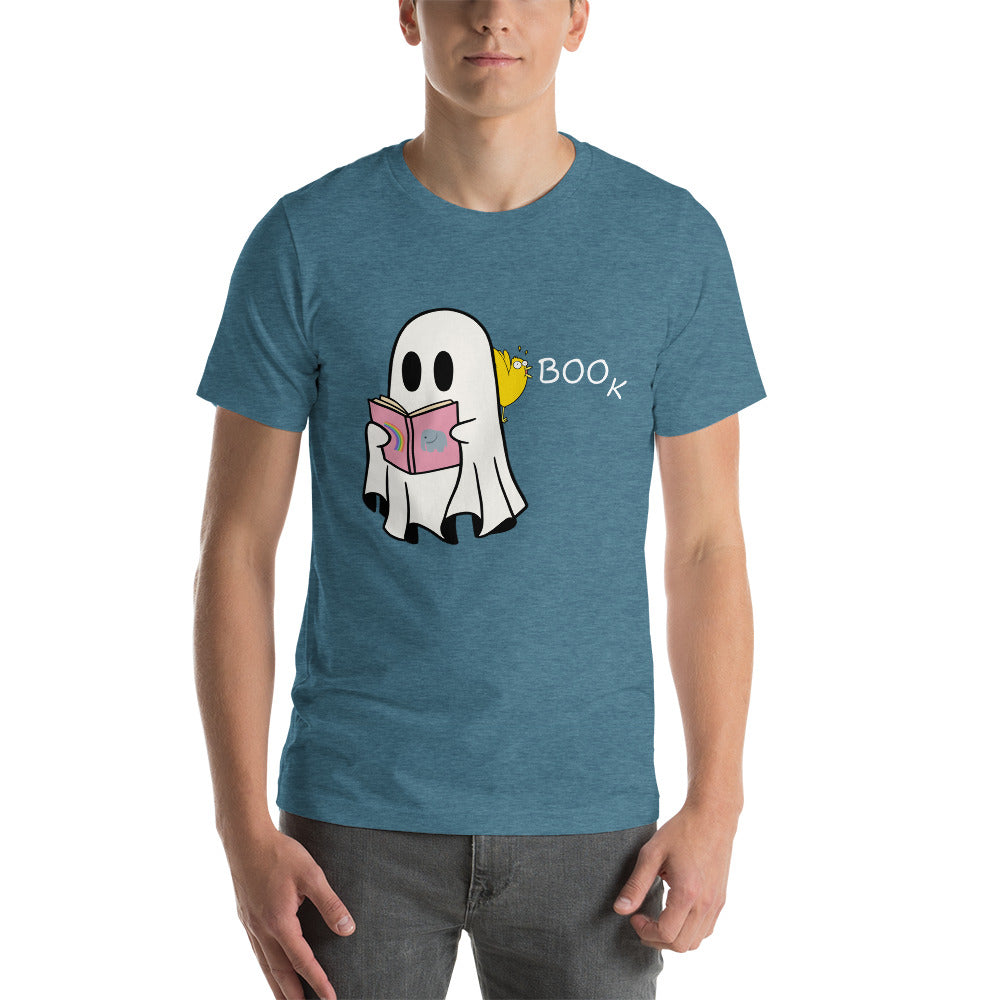 Boo Book Halloween Special Unisex t-shirt (medium/large graphic w/white font)