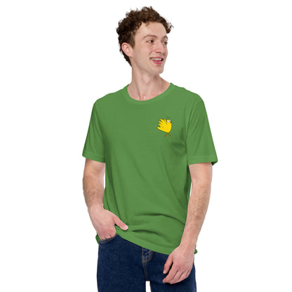 A Flocking Wise Bird Unisex t-shirt (yellow logo)