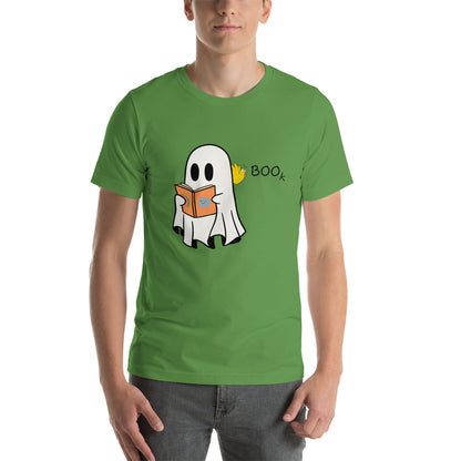 Boo Book Halloween Special Unisex t-shirt (black font)