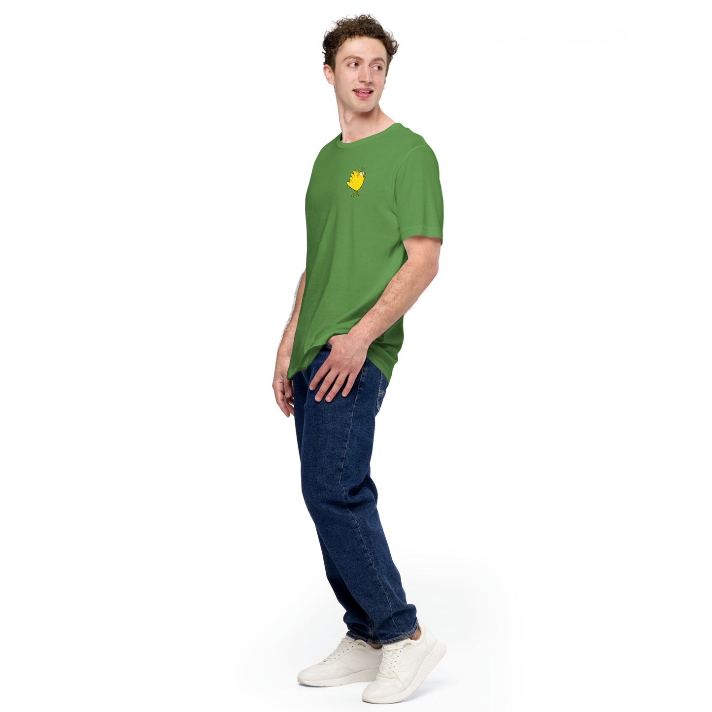 A Flocking Wise Bird Unisex t-shirt (yellow logo)