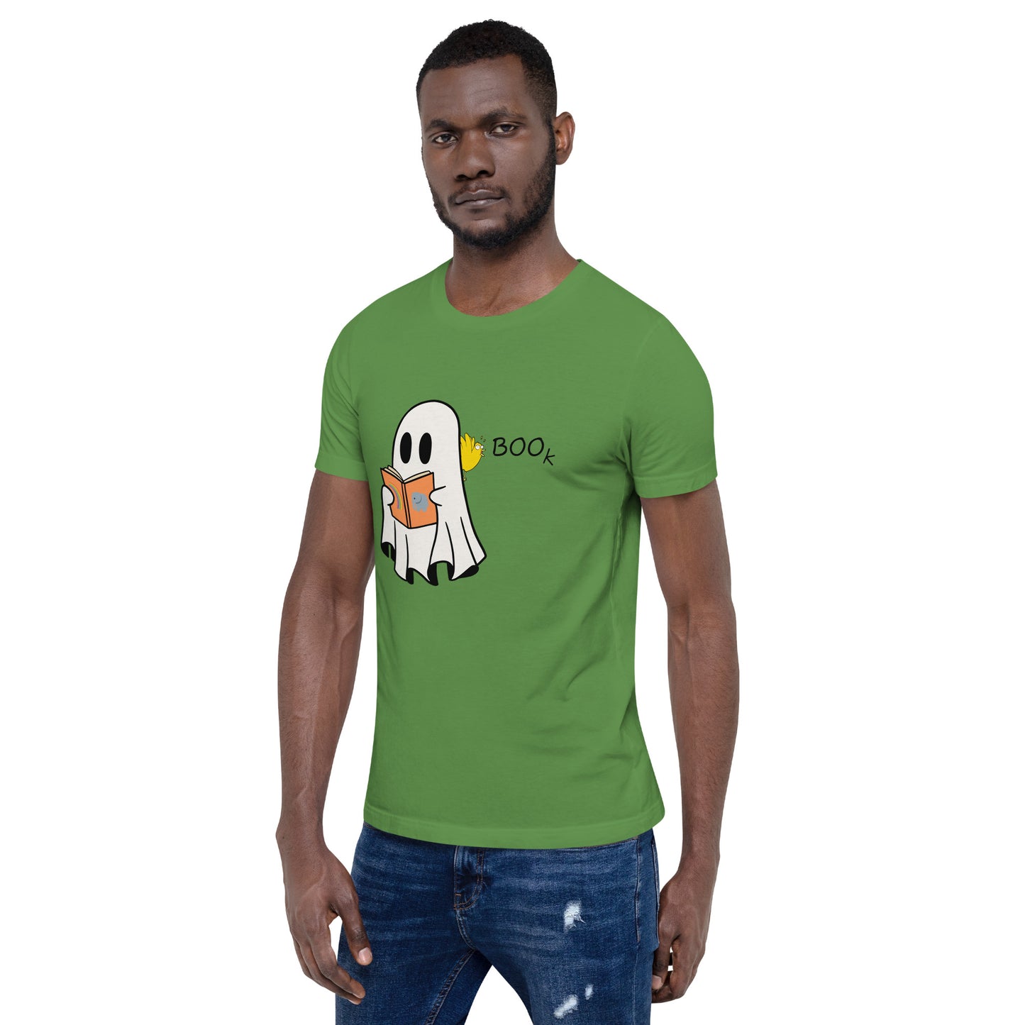 Boo Book Halloween Special Unisex t-shirt (black font)