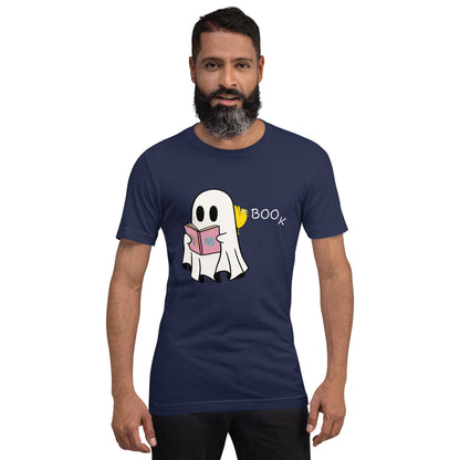 Boo Book Halloween Special Unisex t-shirt (medium/large graphic w/white font)