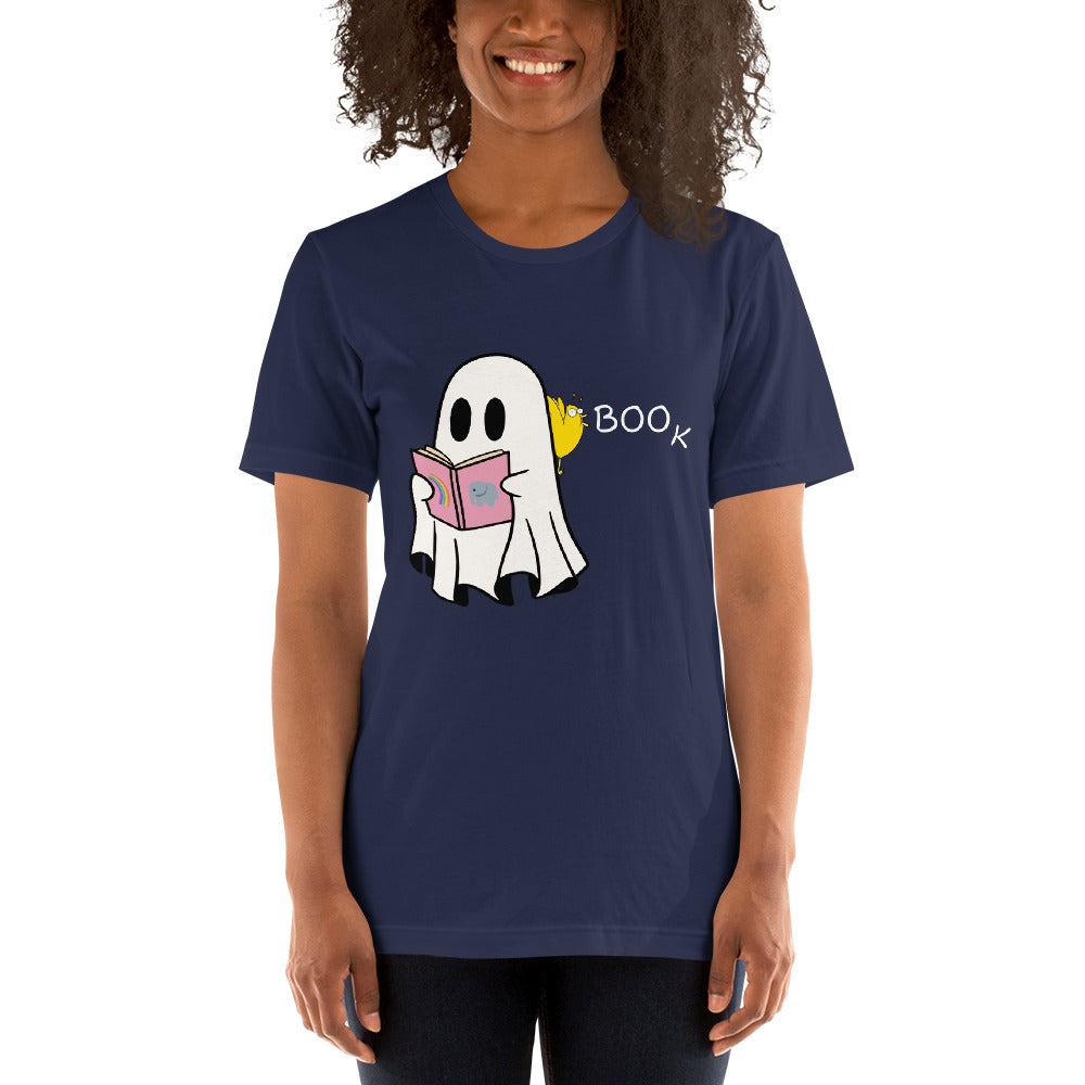 Boo Book Halloween Special Unisex t-shirt (medium/large graphic w/white font)