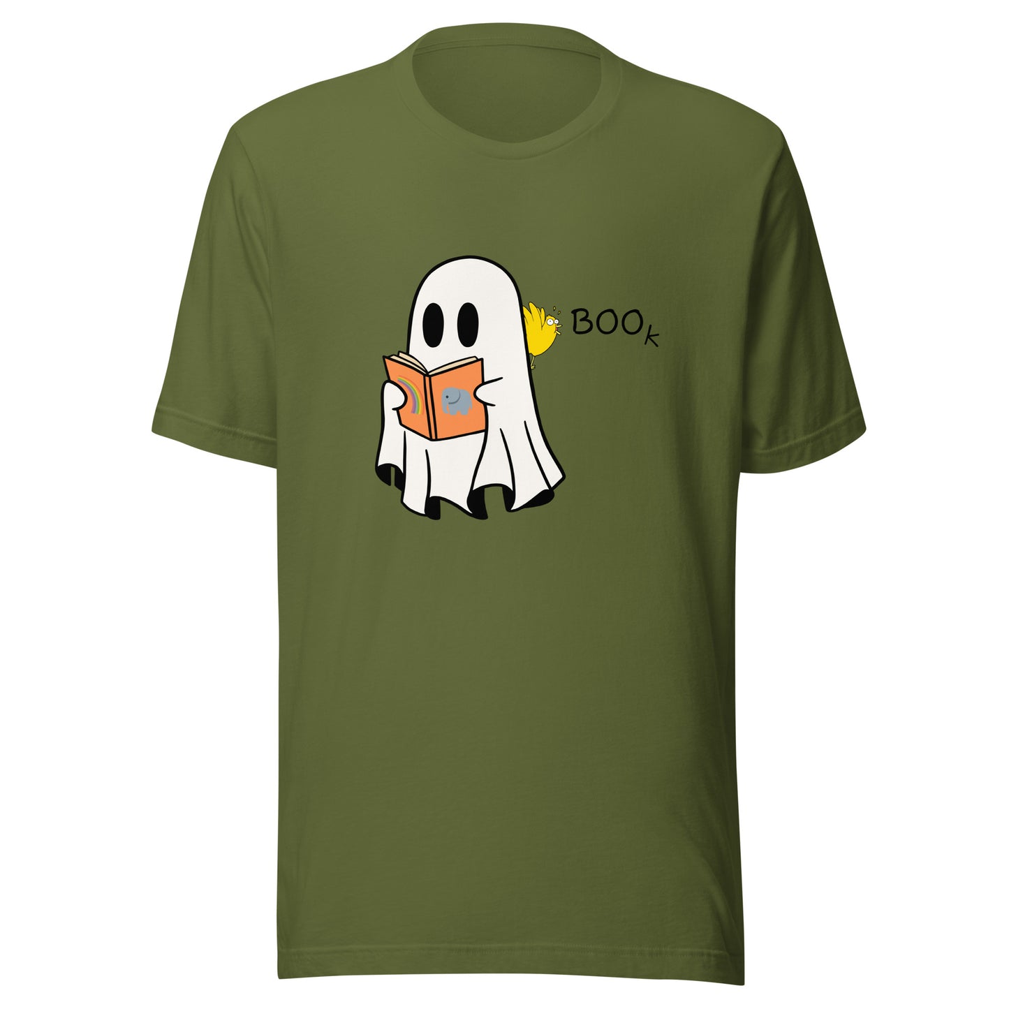 Boo Book Halloween Special Unisex t-shirt (black font)